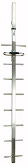 UHF/ISM 9 element square boom Yagi, stainless steel, 870-930MHz, 50W, N-type female, 11.5dBd – 970mm